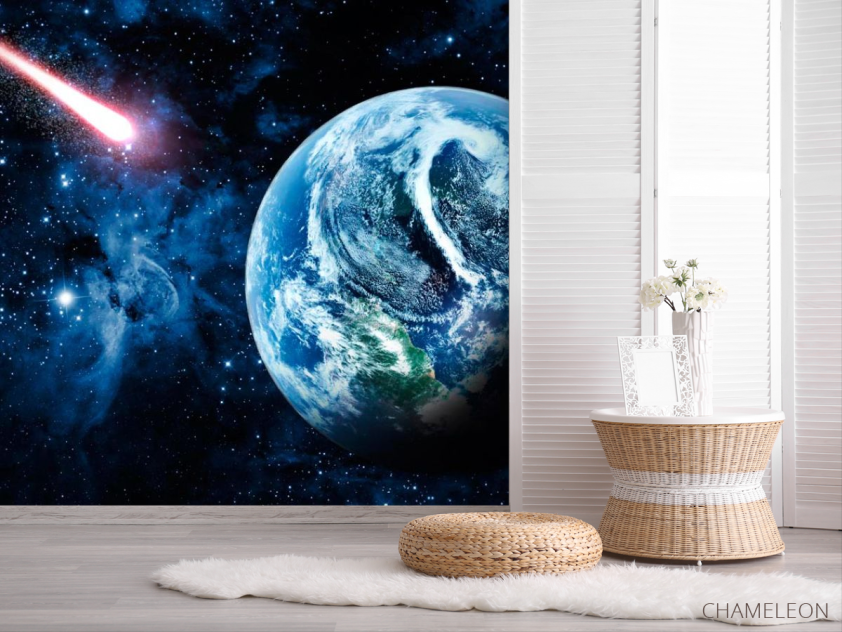 Фотошпалери Земля і комета - 2