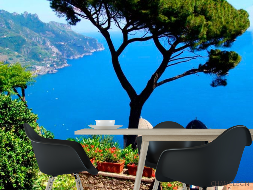 Фотошпалери Вид моря з гори - 1