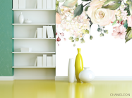 Фотошпалери акварельні квіти зі стелі - 3