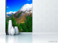 Фотообои Месяц, гора, ёль - 1