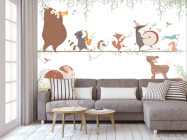 Фотообои Музыкальный ансамбль из животных - 3