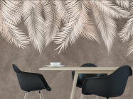 Фотошпалери листя зі стелі - 1