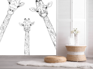 Фотошпалери Сім'я жирафів - 2