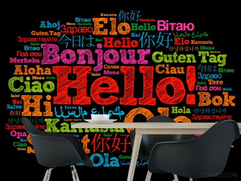 Фотошпалери Приветсвие на різних мовах - 1