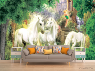 Фотообои Единороги в лесу - 1