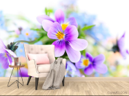 Фотообои Сиреневые анютины глазки - 4