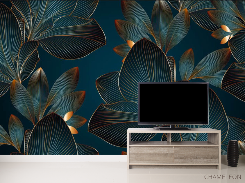 Фотообои 3д листья объёмные - 2