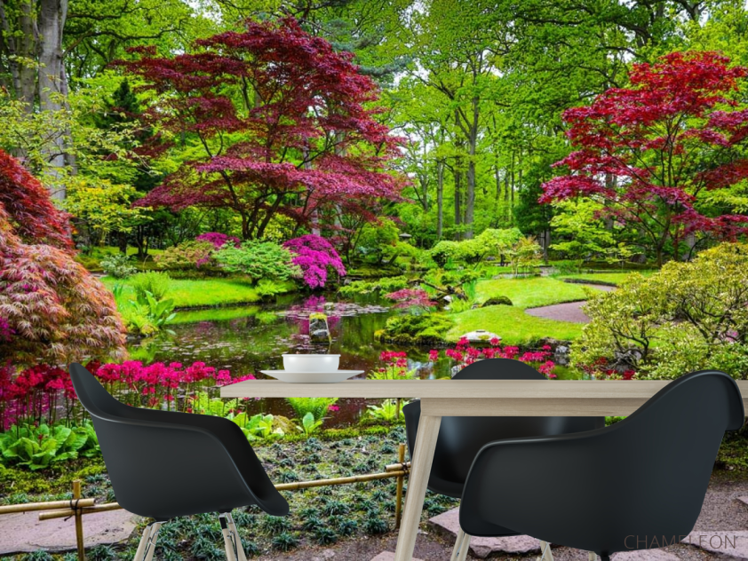 Фотошпалери цвітіння над водоймою - 1