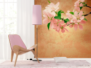 Фотообои Маленькие кремовые цветы - 4