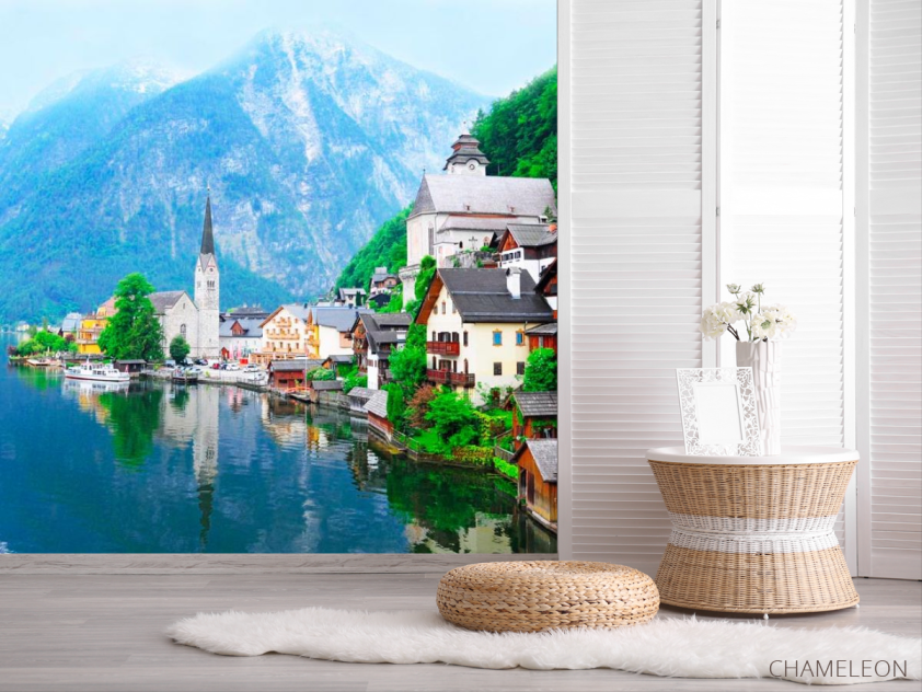 Фотошпалери Гальштат і Гальштатськоє озеро - 2