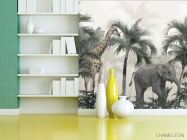 Фотошпалери пальми і тропічні тварини - 3