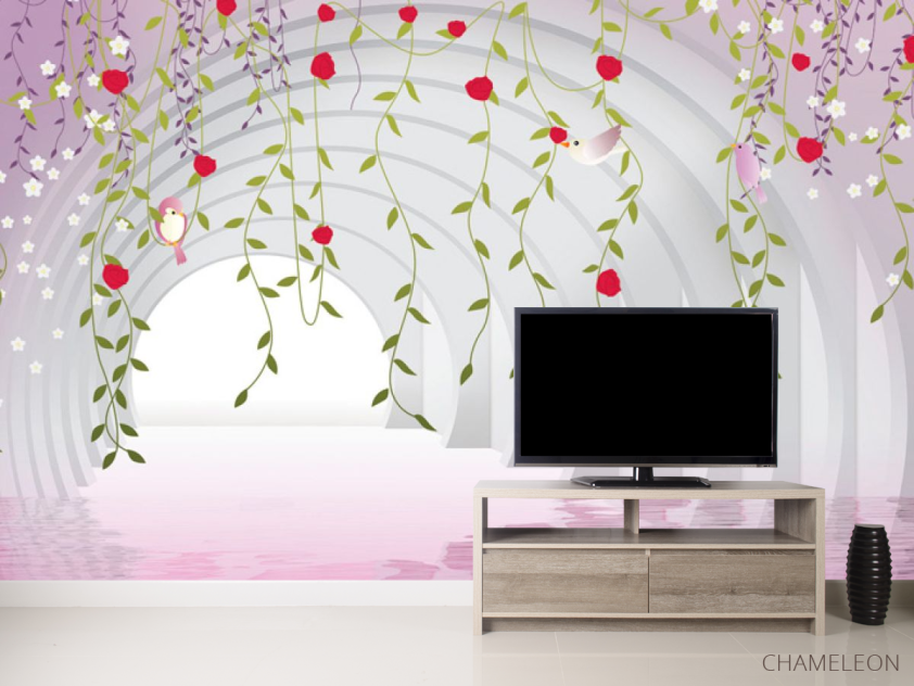 Фотообои Арка с цветами - 2