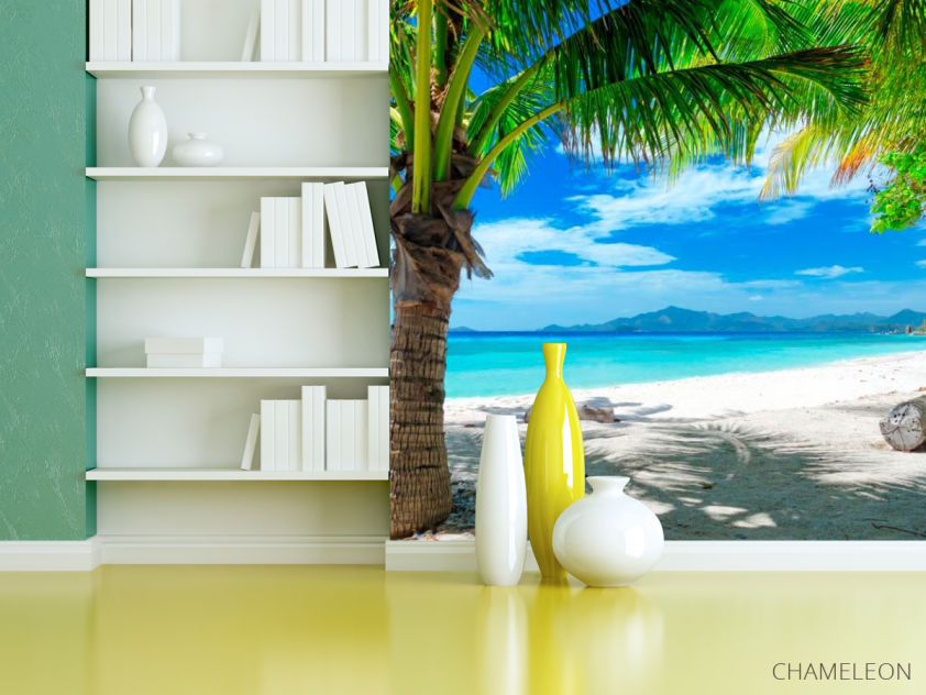 Фотошпалери Пляж з пальмами - 3