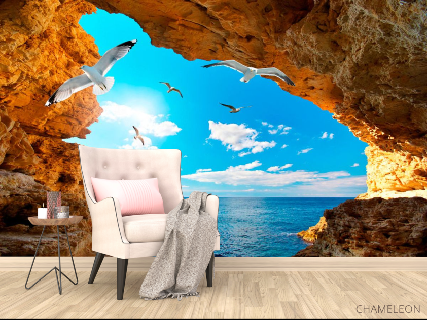 Фотообои Ущелье с птицами - 4