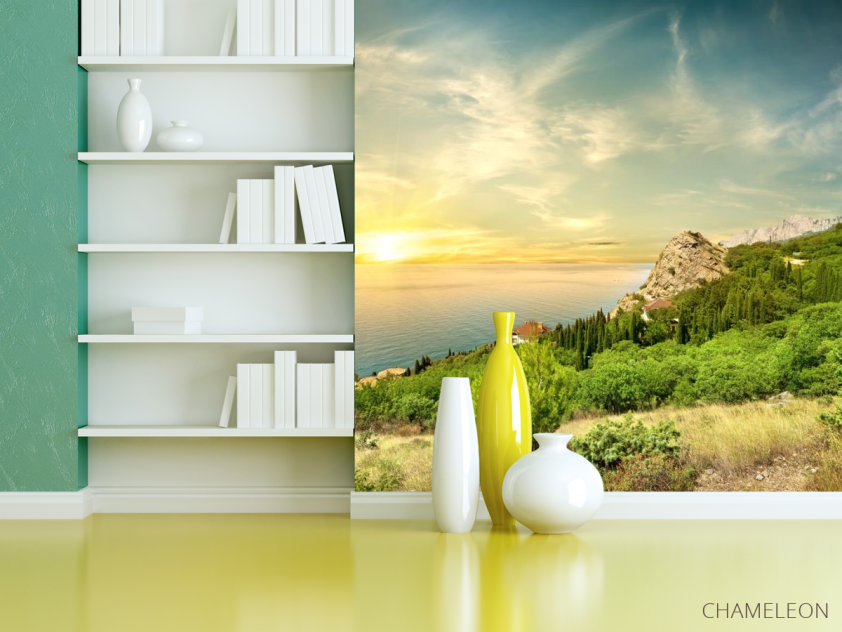 Фотошпалери ліс над морем - 3