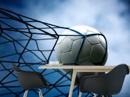 Фотошпалери М'яч у сітці - 1