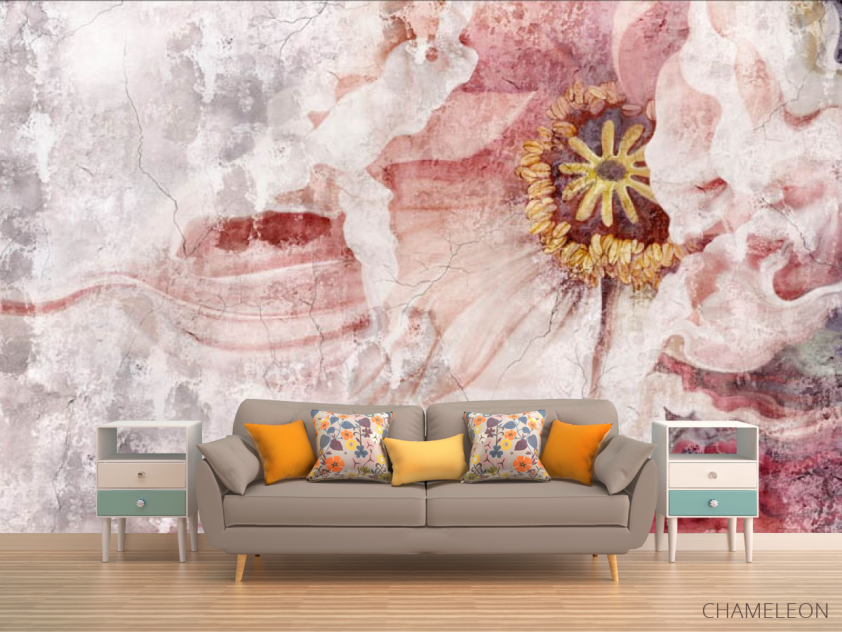 Фотообои Дизайнерский винтажный цветок - 1