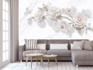 Фотообои Ветка керамической розы - 3