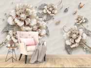 3д фотообои 3д брошь - 4