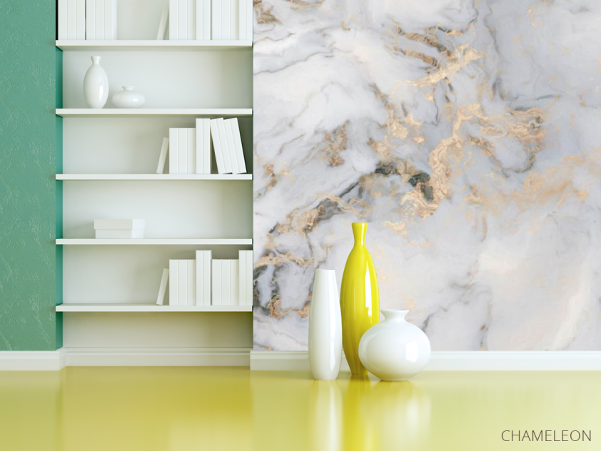 Фотошпалери Мармур з золотом - 3