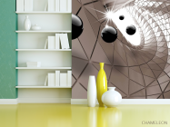 Фотошпалери Коричневий 3Д тунель - 3