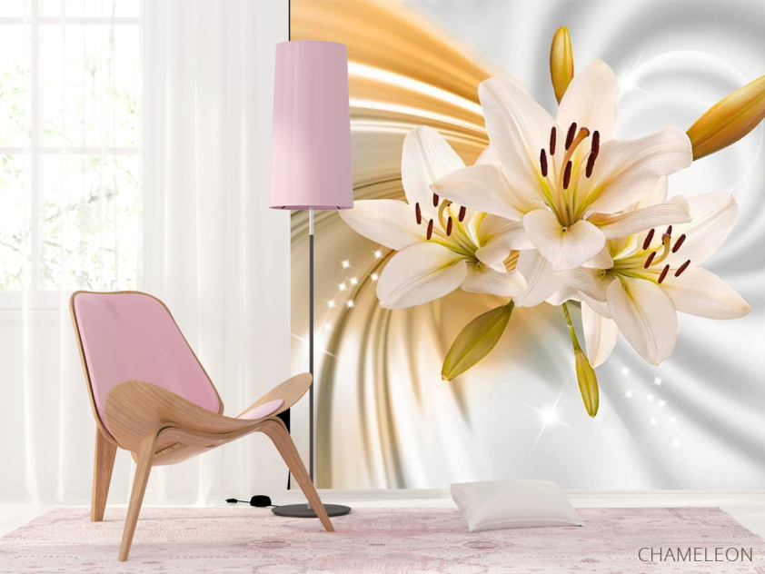 Фотошпалери 3d лілії - 4