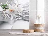 Фотошпалери Лілії на сірому тлі - 2