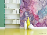 Фотошпалери Фіолетовий Fluid art - 3