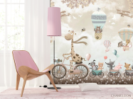 Фотошпалери Коричневий жирафик - 4