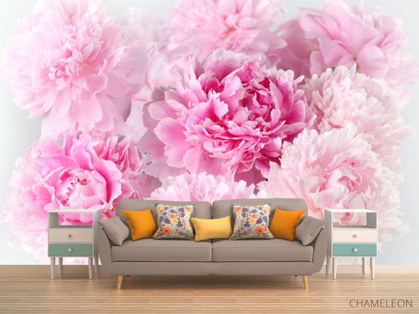 Фотообои Розовые пионы - 1