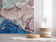 Фотошпалери fluid art в блідих тонах - 2