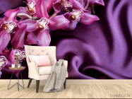 Фотообои Цветы на шелке - 4