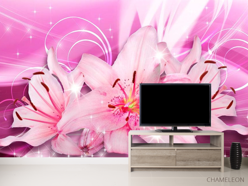Фотообои Лилии 3д - 2