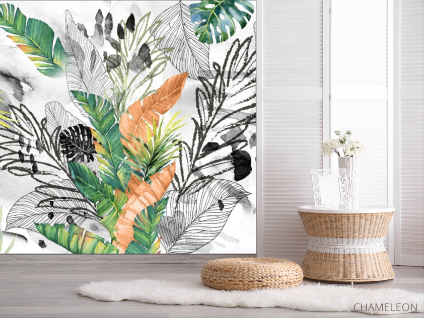 Фотошпалери листя тропічні - 2