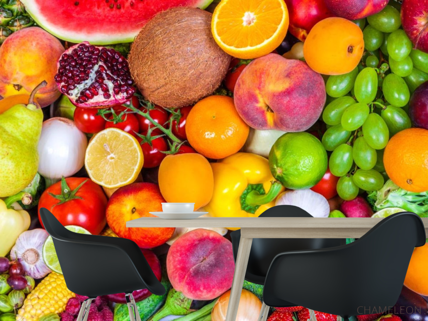 Фотошпалери фрукти і овочі - 1