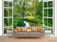 Фотообои Вид на березки - 1