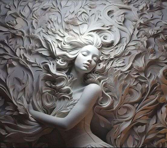 Фотообои Барелеф девушка Фотообои Барелеф девушка 33463