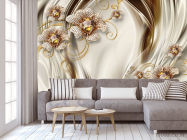 Фотообои Золотые брошки 3д - 3