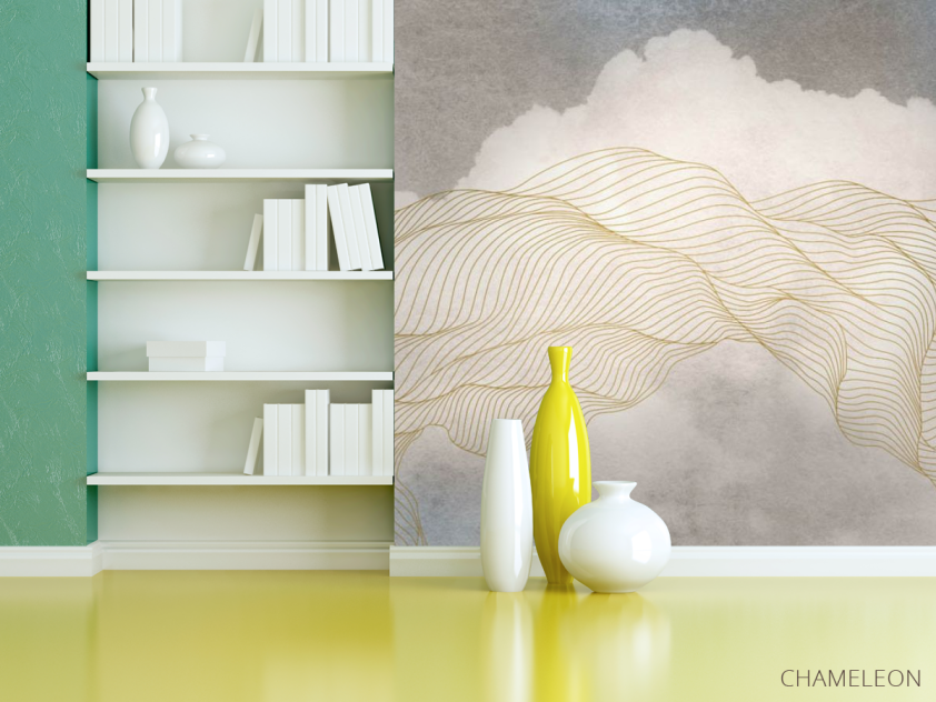 Фотошпалери Небо і абстракція в стилі line art - 3