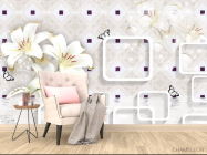 Фотообои 3Д Цветы - 4
