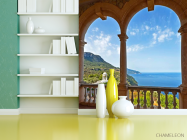 Фотошпалери Арки з видом на море - 3