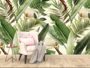 Фотообои Тропические листья и каллы - 4