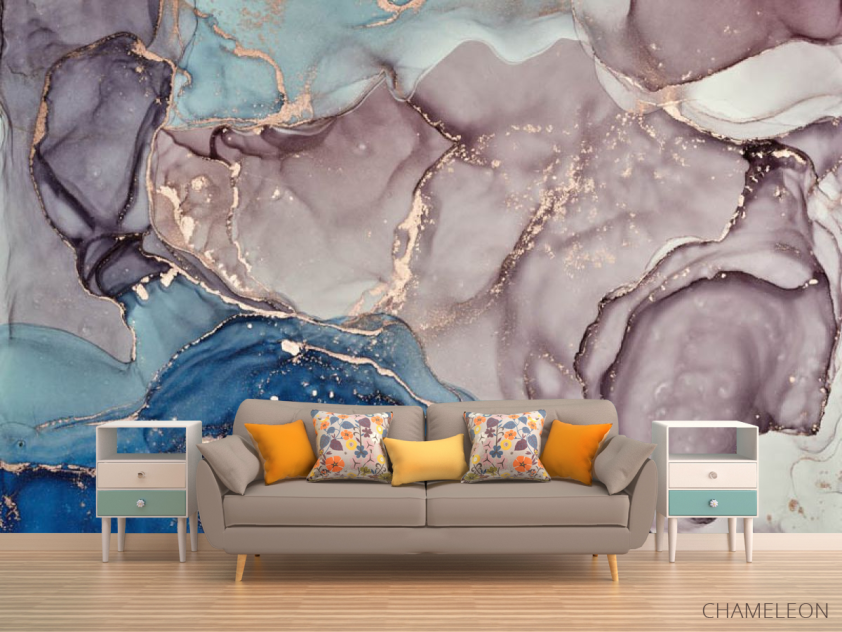 Фотообои fluid art в бледных тонах - 1