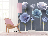 Фотошпалери красиві Сині квіти - 4