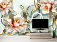 Фотообои 3D цветы - 2