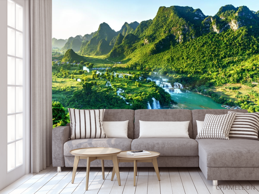 Фотообои водопад на всю поляну - 3