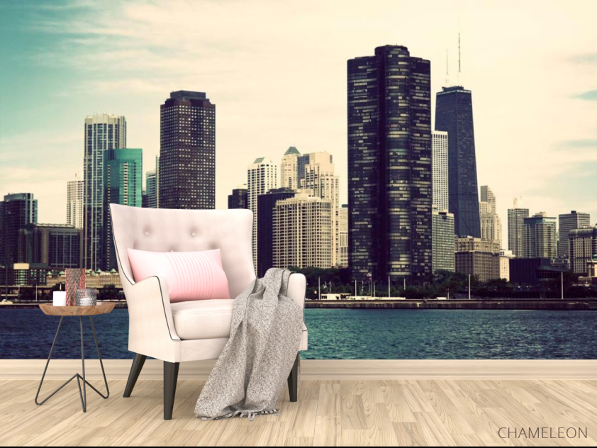 Фотообои Высотки, вода - 4