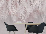 Фотошпалери рожеві листя пальми - 1