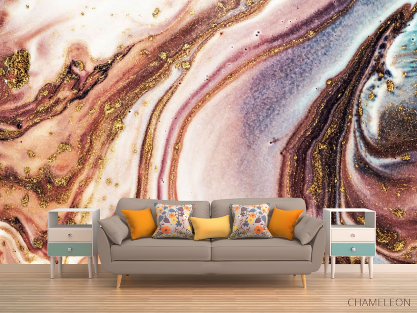 Фотообои Коричневый флюид - 1