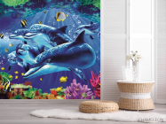 Фотошпалери 3Д Дельфіни - 2